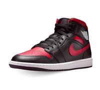 Air Jordan 1 Mid - Tenis para Hombre (DQ8426-067, Negro/Blanco Cumbre/Rojo Universitario), Negro/Blanco Summit/Rojo Varsity, 47 EU