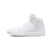 NIKE Wmns Air Jordan 1 Mid, Sneaker Mujer, White/White-White, 35.5 EU