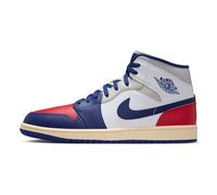 Air Jordan 1 Mid - Zapatos para hombre (blanco/rojo universitario/gris neutro/azul rey oscuro), Blanco/rojo universitario/gris neutro/azul real profundo, 43 EU
