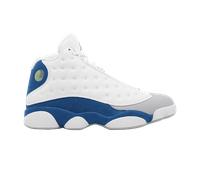 Air Jordan 13 Retro Zapato, Blanco/Rojo Fuego-Azul Francés, 40 EU