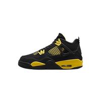 Air Jordan 4 Retro - 308497 106, Black/White-tour Yellow, 4 Big Kid