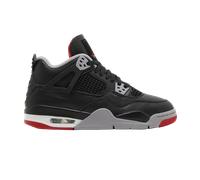 Nike Air Jordan 4 Retro Big Kids, negro/rojo/gris (black/fire red-cement grey), 6.5 Big Kid