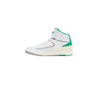 AIR JORDAN Jordan - Zapatillas 2 Retro en Cuero, Blanco-Verde-Gris (7)