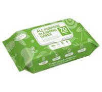 Air Jungles Toallitas de limpieza multiusos para coche y hogar, 70 unidades (paquete de 1), toallitas limpiadoras extragrandes de 8 x 10 pulgadas, para interior de coche, electrodomésticos, cocina,