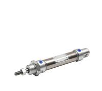 Air MA 25mm Mini Stainless Steel Double Acting Cylinder - 10mm to 300mm Stroke Length (MA25x175S, MA25x100S)(Ma25x100s)