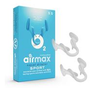 Air Max Sport Small - Dilatador Nasal para una Mejor respiración por la Nariz - Optimización de oxígeno de 176% - Uso Durante el Ejercicio - Paquete 1 + 1 Gratis