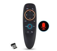 Air Mouse Fernbedienung, 2.4G Wireless Voice Air Maus Tragbar Airmouse Airmaus Fernbedienung mit Gyroskop for Android TV Box, Set Top Box, Projektor, PC, Laptop, Windows Unterstützung Sprachsteuerung