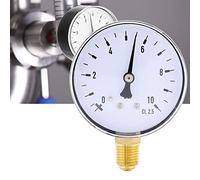 Air Oil Water Calibrador de presión hidráulica 1/4 pulgada NPT 0-10 Barra de montaje lateral Manómetro Herramienta de medición de presión