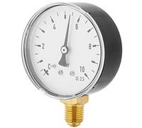 Air Oil Water Calibrador de presión hidráulica 1/4 pulgada NPT 0-10 Barra de montaje lateral Manómetro Herramienta de medición de presión