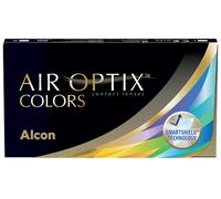 Air Optix Colors Brilliant Blue Lentes de contacto de reemplazo mensual, Pack de 2, R 8.6 mm, D 14.2 mm, +2.5 Diopt