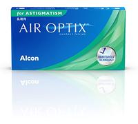 Air Optix for Astigmatism Lentes de contacto tóricas de reemplazo mensual, Pack de 3, Pack de 3, R 8.7 mm , D 14.5 mm , cilindro -1.25, eje 70, +1 Diopt