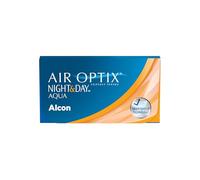 Air Optix Night & Day Aqua Lentes de contacto de reemplazo mensual, Pack de 6, R 8.4 mm, D 13.8 mm, -2.5 Diopt