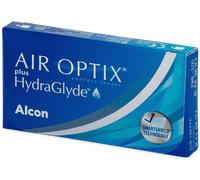 Air Optix plus HydraGlyde Lentes de contacto de reemplazo mensual, Pack de 3, R 8.6 mm, D 14.2 mm, -4 Diopt
