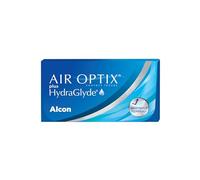 Air Optix plus HydraGlyde Lentes de contacto de reemplazo mensual, Pack de 3, R 8.6 mm, D 14.2 mm, -7.25 Diopt