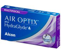 Air Optix plus HydraGlyde Multifocal Lentes de contacto progresivas de reemplazo mensual, Pack de 3, R 8.6 mm, D 14.2 mm, adición med +5.5 Diopt