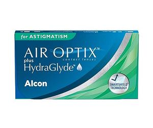 Air Optix plus Hydraglyde Toric | 3 uds | cil -1.75 | eje 10 | -6.50 dpt | Lentes de contacto blandas mensuales para astigmatismo. Disfruta de una visión fiable. R: 8,7 m, D: 14,5 mm.