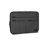SUBBLIM Funda para Portátil Air Padding 360 Sleeve 13,3-14"-Gris Oscuro Air Padding Múltiples Bolsillos Transporte Seguro