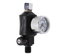 Air Pressure Regulator Filter Pneumatic Adjusting Valve with Gauge 1/4in NPT Inlet Outlet for Spray Gun Compressor Rust Resistant Aluminum Alloy Compact Lightweight