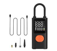 Air Pump for Car Tires, Rechargeable Electric Tire Inflator with Digital Display & Light, Portable USB Pump for Motorcycle Truck Bike Camping Outdoor Sports Travel Nighttime Use