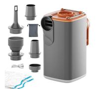 Air Pump for Inflatables - Electric Portable Inflator with Camping Light and 5 Nozzles,Tiny Air Mattress Pump,for Inflatables Floats Mattress Outdoor Home Travel Sports Beach Roadside