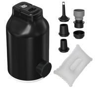 Air Pump - Portable Electric LED Inflator | 5 Nozzle Multi Purpose Inflation Device | Home Pool Beach Essentials | Pump Accessories For Sleeping Bags Swim Toys Travel Camping Outdoor Adventure Gear