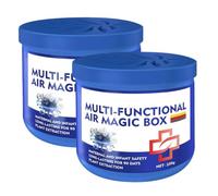 Air Purification Box - 2 piezas Natural Odor Eliminator | Bedroom Dust Removal with Apartment Function, House Purifier with Office Usage, Kitchen Living Room Dorm Home Accessory for Fresh Air
