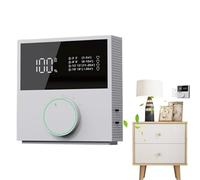 Air Purifier Large Room - Rechargeable Filtration Device 13x4.1x13.4cm, LED Display Monitor | Three Speed Ionizing Cleaner, USB Powered Compact Fresh Air Equipment Bedroom Office Spa Yoga Meditation C