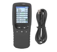 Air Quality Monitor 2.8 Inch LCD Screen Temperature Humidity PM2.5 PM1.0 PM10 Detector High Accuracy Rechargeable Battery for Room Car Office