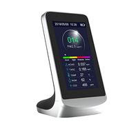 Air Quality Monitor, Formaldehyde Detector, For Formaldehyde,Co2,Pm2.5,Tvoc,Pm1.0, Pm10,Temperature And Humidity Test,Real Time Air Tester Kit With Colorf, HUANGHAIQIU