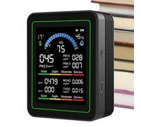 Air Quality Monitor, Portable Indoor Air Detector and Quality Tester Device with Digital Sensor Meter for Bedroom, Living Room, House, Office, School, Outdoor Environments, Compact Design, Easy to Use