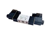 Air Solenoid Valves 4V220-08 2 Position 5 Port 1/4" Pneumatic Control Valve(Transparent,DC12V)