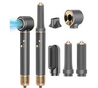 Air Styler Hair Styler con 110000 TR/MIN 23m/s, 320 millones de iones para secar el cabello con rizador, cepillo alisador, cepillo voluminizador, cepillo soplador para secar, rizar, alisar