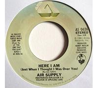 AIR SUPPLY - here i am / don't turn me away 45 rpm single