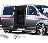 air swimmers Mosquitera para coche, mosquitera T6 puerta corredera, T5, puerta corredera, para puerta corredera, autocaravana, furgoneta, autobús, mosquitera, con herramientas de instalación
