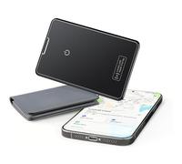 Air Tag Card Wallet Tracker, Recargabilidad Tracker Ultradelgado 2mm, Compatible con Apple Where's (Sólo iOS), Smart tag 30min de carga, 5 meses de autonomía, Buscador para Cartera, Maletas, Pasaporte