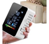 Air Tester, Battery Operated, PM Measurement, Temperature Measurement Air Sensor Environmental Sensor Health Monitor Portable Device Pollution Tracker Indoor Air Quality Compact Design