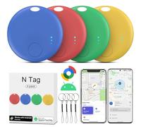 Air Tracker Android y iOS, Smart Tracker Localizador de Objetos Bluetooth, Compatible con Apple Buscar y Google Localizador, Localizador Bluetooth para Llaves, Cartera, Equipaje, Mochila (Multicolor)