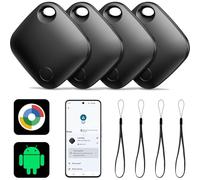 Air Tracker Tag Android Smart Tag, Localizador Llaves Bluetooth Paquete de 4 Aplicable a la aplicación Buscar mi Dispositivo de Google (Solo Android), Smart Finder para Equipaje/Bolsos/Carteras