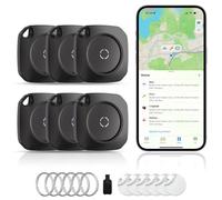 Air Tracker Tag Localizador de llaves para iOS, Smart Tag Compatible con Apple ¿Dónde está? APP (solo iOS), buscador de llaves para maletas, viajes, carteras, equipaje, mochilas, batería