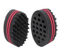 Air Tree - Cepillo de pelo con esponja mágica para cabello ondulado, rastro, bobinas, rizado afro como herramienta de cuidado del cabello de 7 y 16 mm de diámetro de agujero apto para cabello rizado