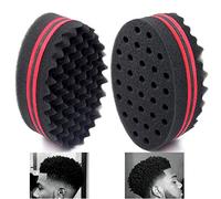 Air Tree - Cepillo de pelo con esponja mágica para cabello ondulado, rastro, bobinas, rizado afro como herramienta de cuidado del cabello de 7 y 16 mm de diámetro de agujero apto para cabello rizado
