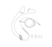 Air Tube Earphone Earbuds Wired Headphones W/HandFree Microphone for Samsung 3.5mm Jack(White )
