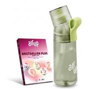 AIR UP Botella de agua Twist Pro original set de iniciación con cápsulas en 5 sabores, botella de 600 ml con sabor sin azúcar, apta para lavavajillas, sin BPA, en verde salvia