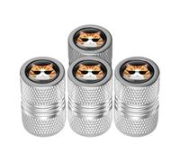 Air Valve Covers - Stylish Animal Pattern, Heavy Duty Metal Dust Caps, Airtight Rubber Seal Tire Stem Lids, Preventing Air Pressure Leakage Accessories | For Auto Bike Scooter Trailers