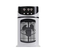 Air Ventilator, Humidifying Fan Desk, 3-Speed Cooling Device, Portable Lightweight Built-in LED Light, Compact Ideal for Dormitories, Bedrooms, Workplace, Camping Apartment Use