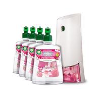 Air Wick Active Fresh Kit Ambientador Automático, Flor de Cerezo y Frambuesa, Difusor + 4 Recambios, 280 Días