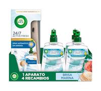Air Wick Active Fresh Kit Ambientador Automático, Nenuco, Difusor + 4 Recambios, 280 Días