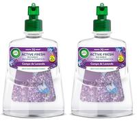Air Wick Active Fresh Spray Automático Sin Aerosol, ambientador hogar neutralizador de olores con fragancia a Campo de Lavanda, 2 veces más aceites esenciales, Recambio 228 ml (Paquete de 2)