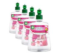 Air Wick Active Fresh Spray Automático Sin Aerosol - ambientador hogar neutralizador de olores con fragancia a Flor de cerezo y Frambuesa, 2 veces más aceites esenciales - Recambio (228ml)
