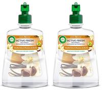Air Wick Active Fresh Spray Automático Sin Aerosol, ambientador hogar neutralizador de olores con fragancia a Vainilla, 2 veces más aceites esenciales, Recambio 228 ml (Paquete de 2)